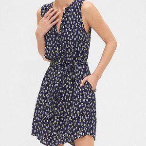 GAP Button Up Floral Shirt Dress